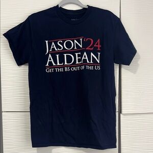 Jason Aldean concert tee shirt Navy Blue